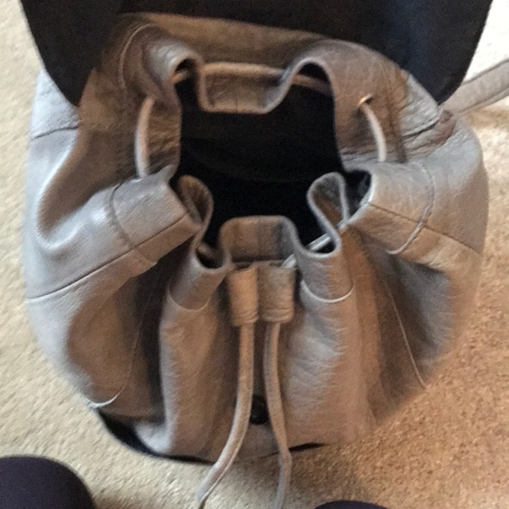 Leather mini backpack - Picture 2 of 5